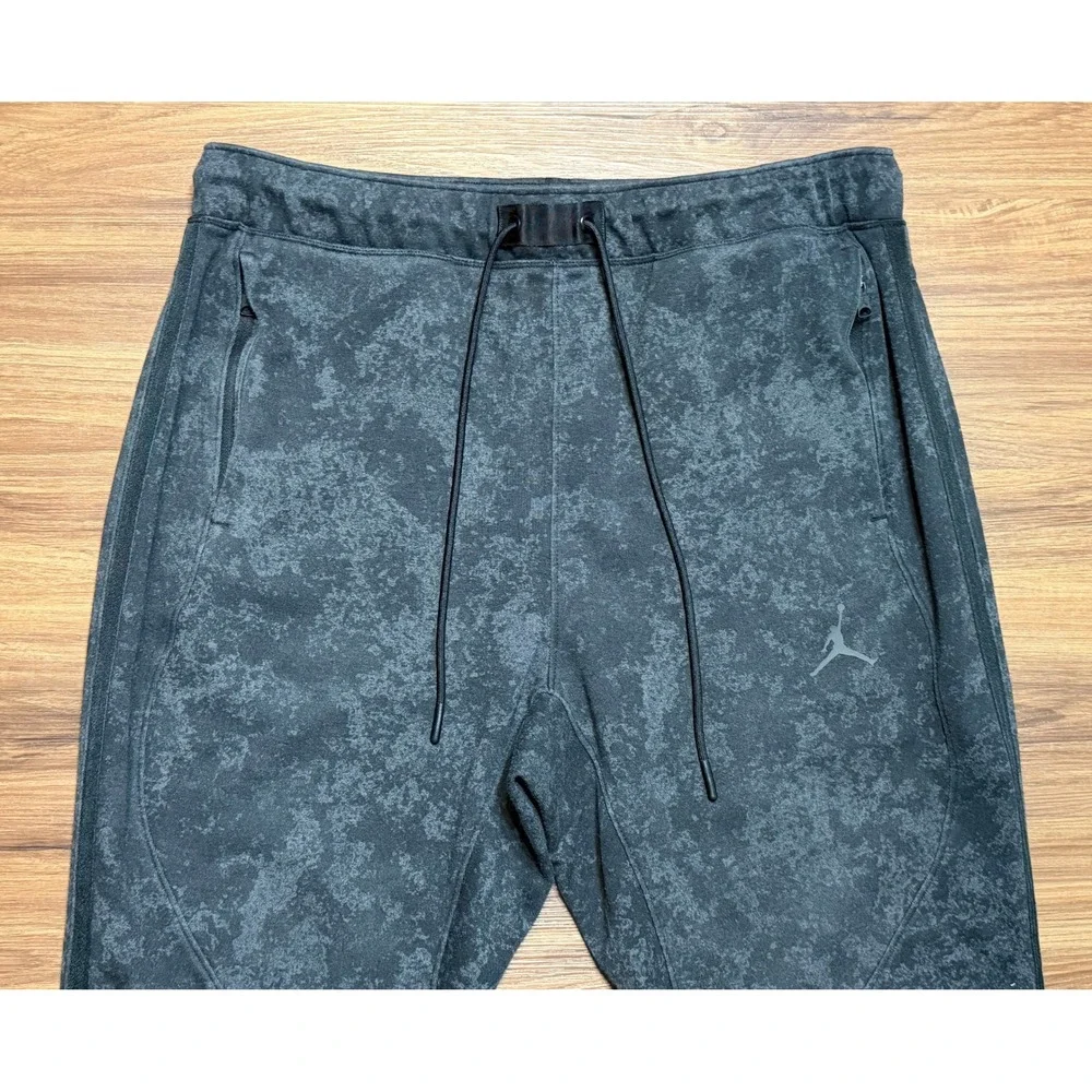 Nike Jordan Dri-FIT Sport Air Fleece Black Camo Jogger Pants (FN5844-010) Sz XL